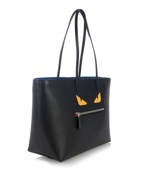 fendi monster tote bag black|Fendi tote bag monster price.